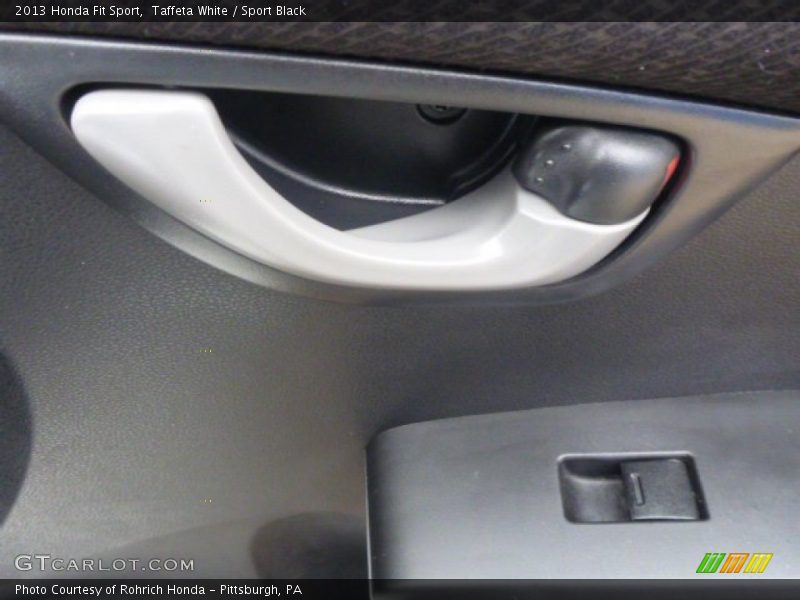 Taffeta White / Sport Black 2013 Honda Fit Sport