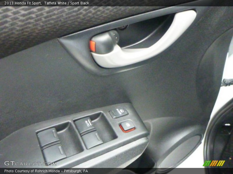 Taffeta White / Sport Black 2013 Honda Fit Sport