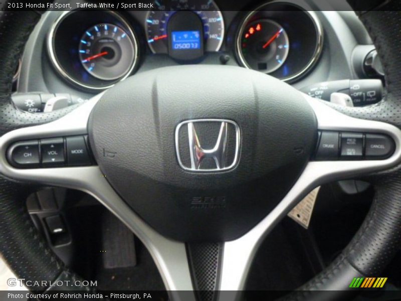 Taffeta White / Sport Black 2013 Honda Fit Sport