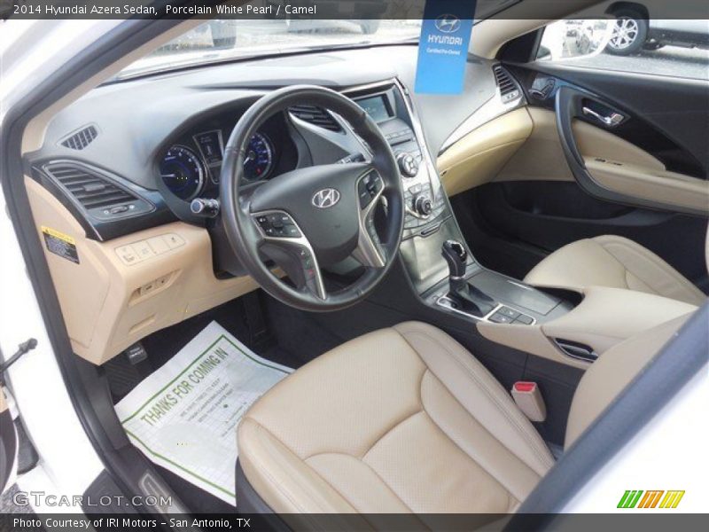 Porcelain White Pearl / Camel 2014 Hyundai Azera Sedan