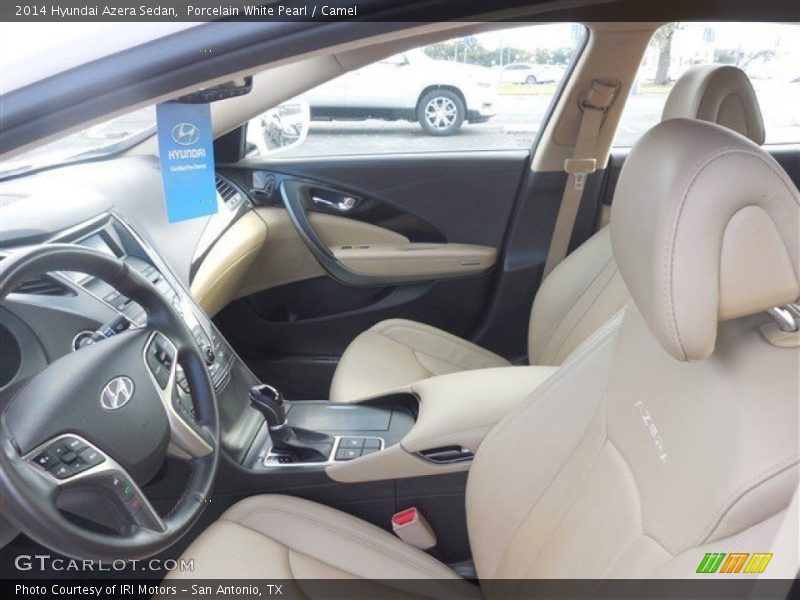 Porcelain White Pearl / Camel 2014 Hyundai Azera Sedan