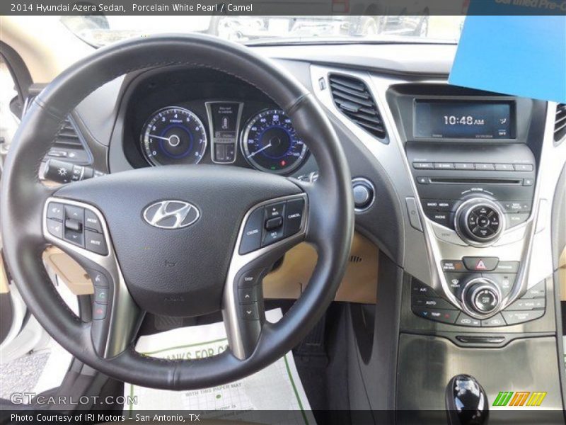 Porcelain White Pearl / Camel 2014 Hyundai Azera Sedan