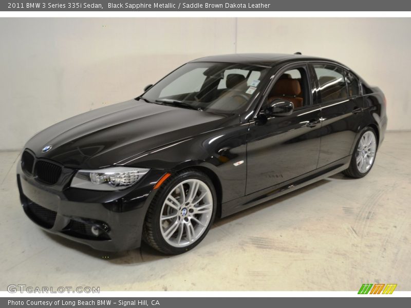 Black Sapphire Metallic / Saddle Brown Dakota Leather 2011 BMW 3 Series 335i Sedan