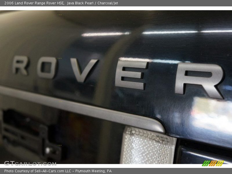 Java Black Pearl / Charcoal/Jet 2006 Land Rover Range Rover HSE