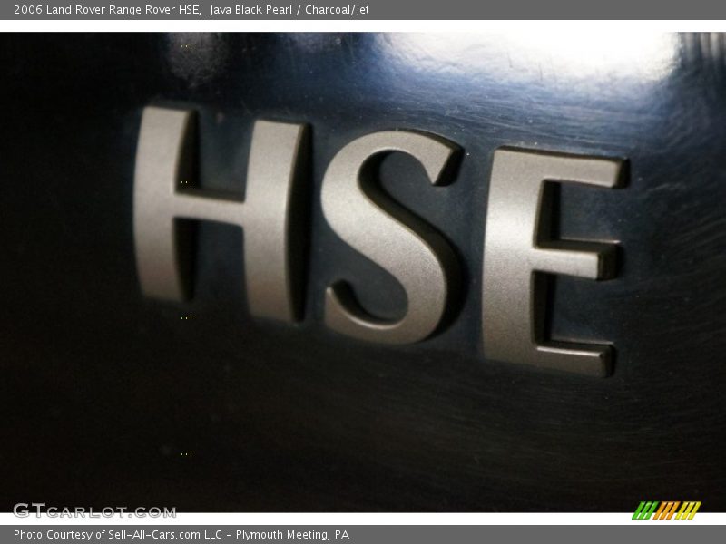 Java Black Pearl / Charcoal/Jet 2006 Land Rover Range Rover HSE