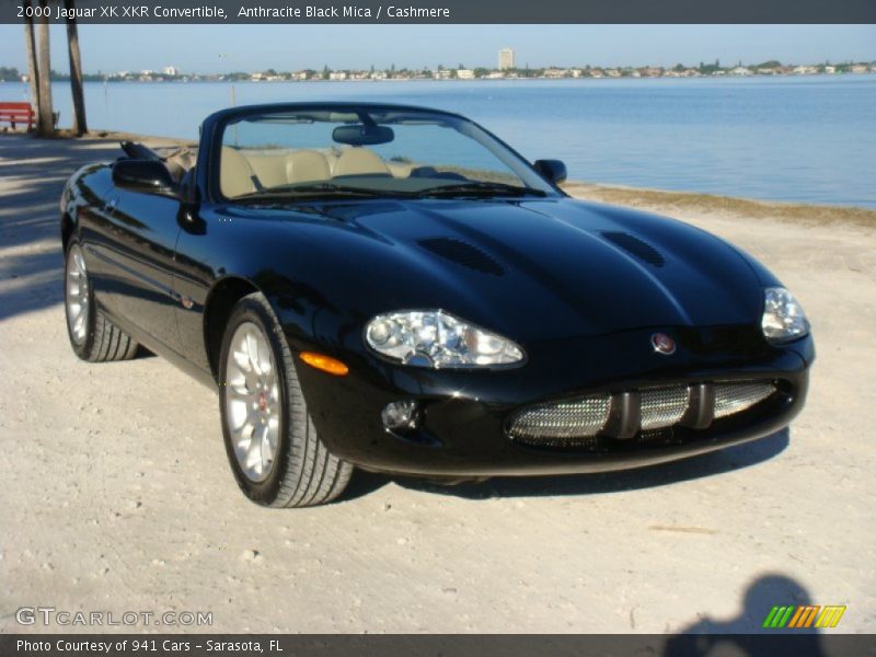 Anthracite Black Mica / Cashmere 2000 Jaguar XK XKR Convertible