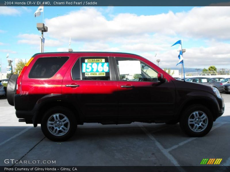 Chianti Red Pearl / Saddle 2004 Honda CR-V EX 4WD