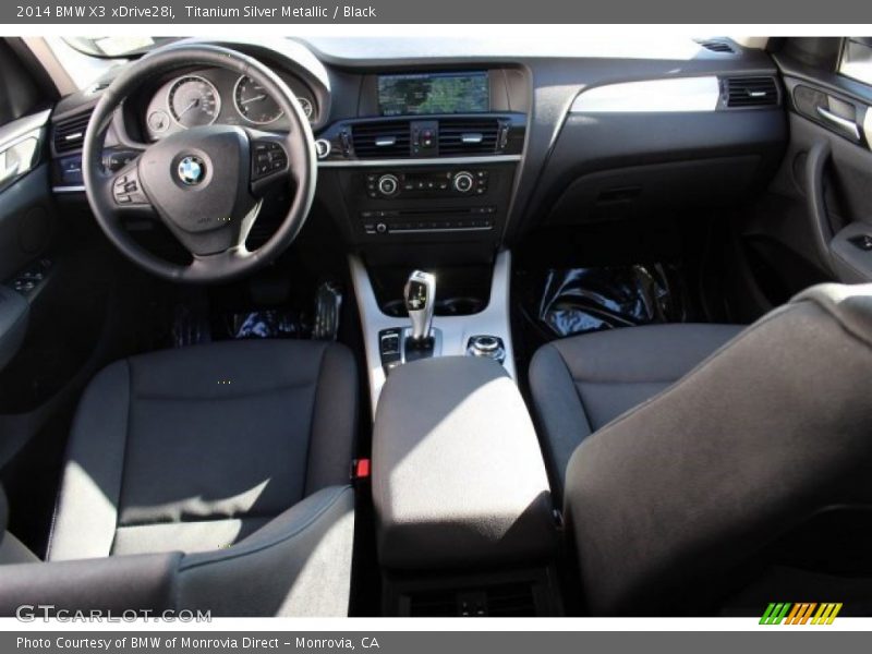 Titanium Silver Metallic / Black 2014 BMW X3 xDrive28i