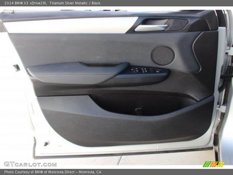Titanium Silver Metallic / Black 2014 BMW X3 xDrive28i