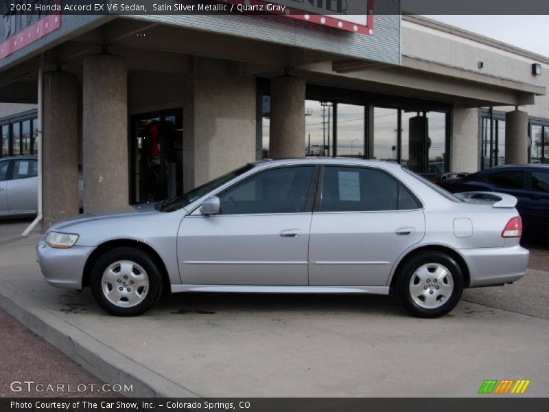 Satin Silver Metallic / Quartz Gray 2002 Honda Accord EX V6 Sedan