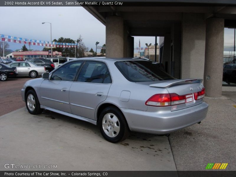 Satin Silver Metallic / Quartz Gray 2002 Honda Accord EX V6 Sedan