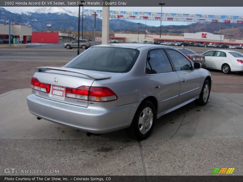 Satin Silver Metallic / Quartz Gray 2002 Honda Accord EX V6 Sedan