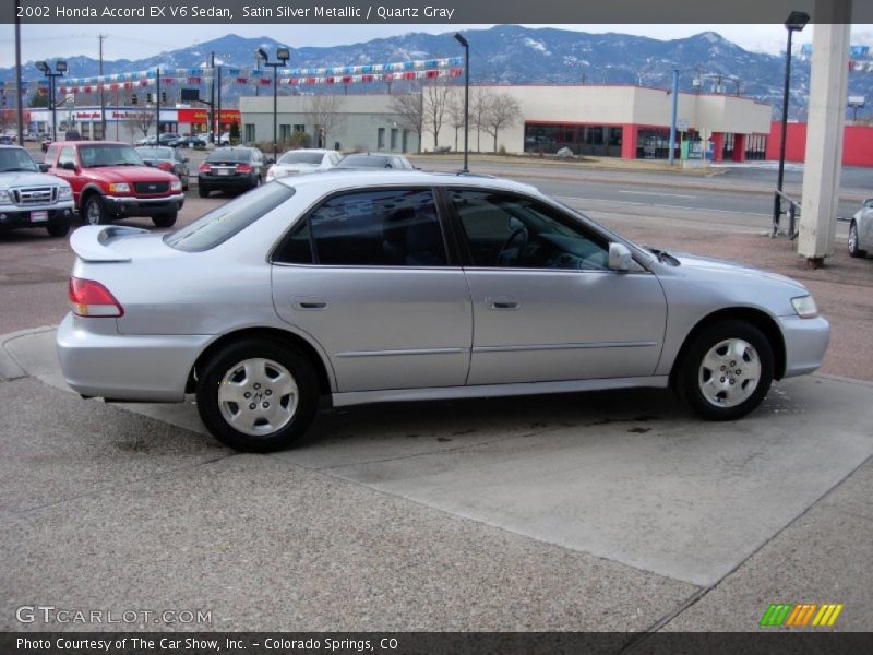 Satin Silver Metallic / Quartz Gray 2002 Honda Accord EX V6 Sedan