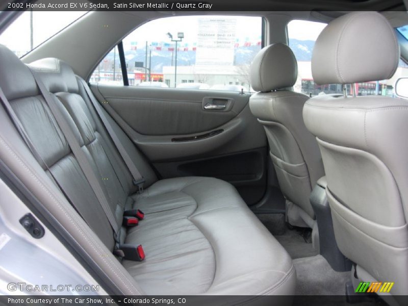 Satin Silver Metallic / Quartz Gray 2002 Honda Accord EX V6 Sedan