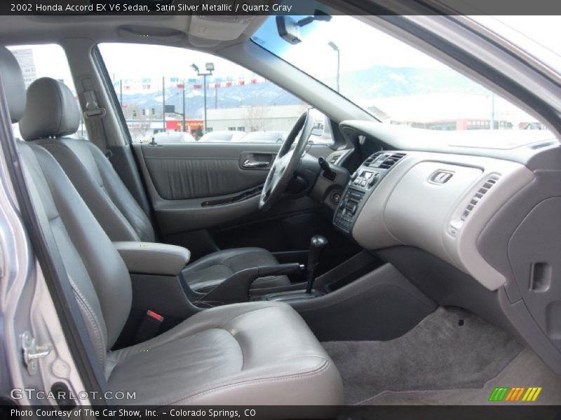 Satin Silver Metallic / Quartz Gray 2002 Honda Accord EX V6 Sedan