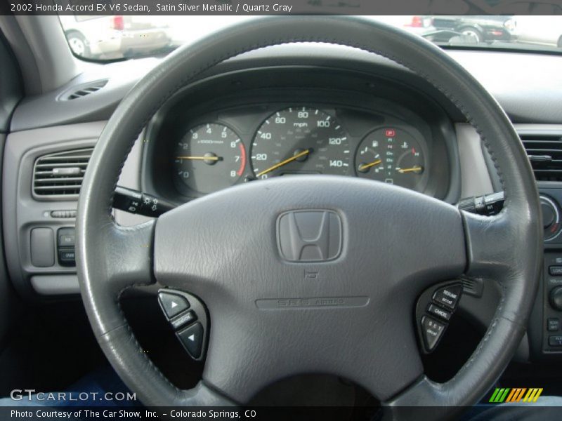 Satin Silver Metallic / Quartz Gray 2002 Honda Accord EX V6 Sedan