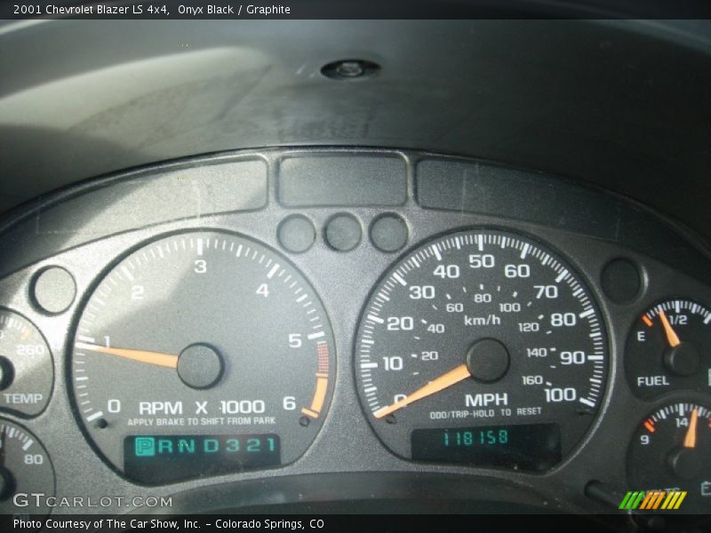 Onyx Black / Graphite 2001 Chevrolet Blazer LS 4x4