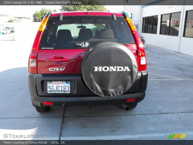 Chianti Red Pearl / Saddle 2004 Honda CR-V EX 4WD