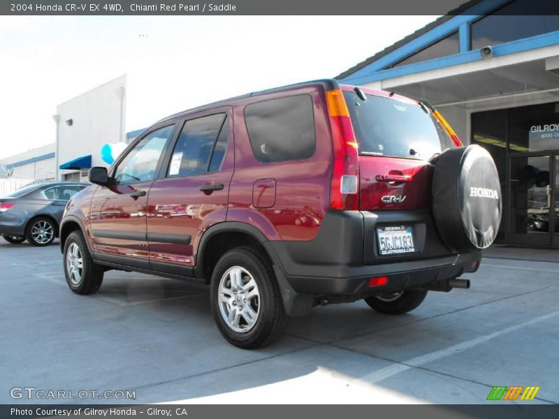 Chianti Red Pearl / Saddle 2004 Honda CR-V EX 4WD