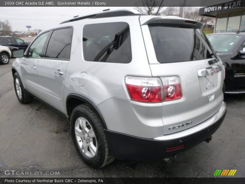 Quicksilver Metallic / Ebony 2009 GMC Acadia SLE AWD