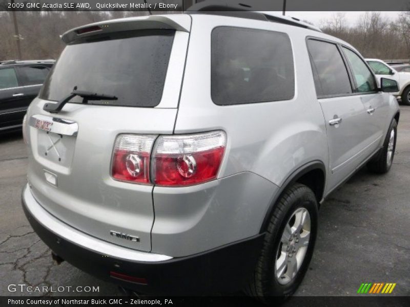 Quicksilver Metallic / Ebony 2009 GMC Acadia SLE AWD
