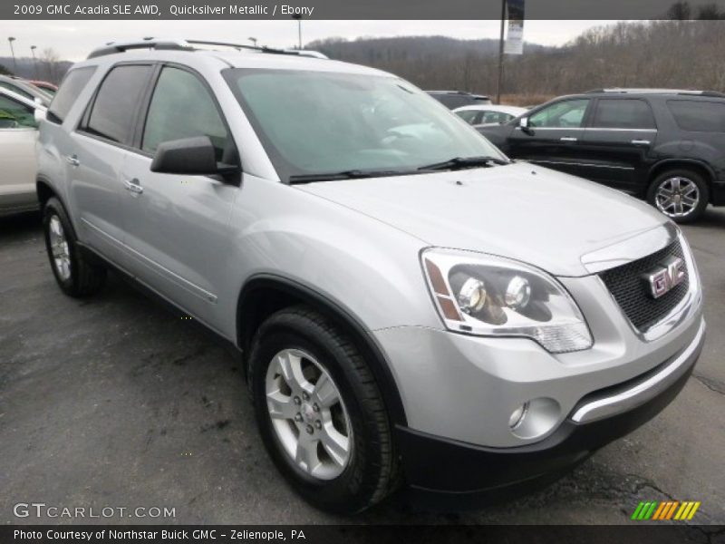 Quicksilver Metallic / Ebony 2009 GMC Acadia SLE AWD