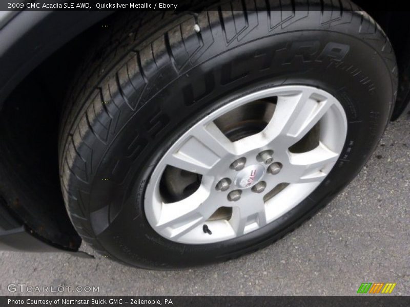 Quicksilver Metallic / Ebony 2009 GMC Acadia SLE AWD