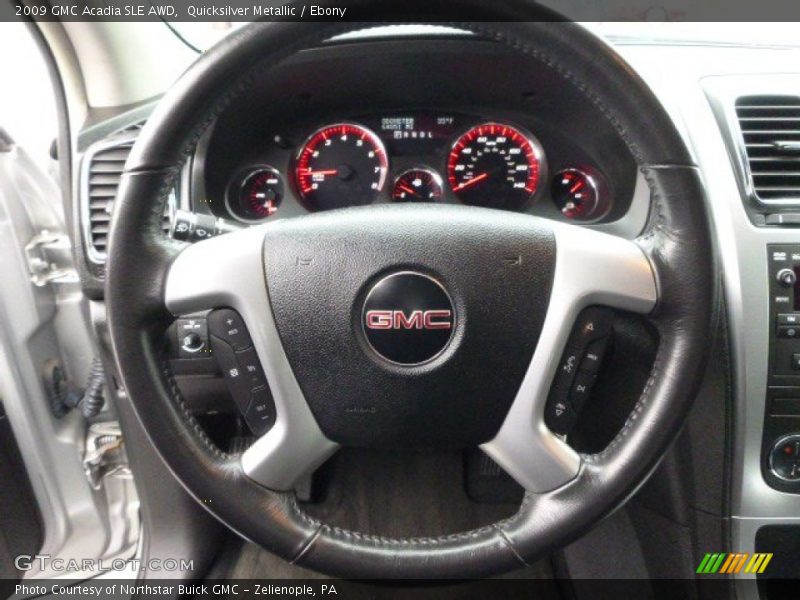 Quicksilver Metallic / Ebony 2009 GMC Acadia SLE AWD