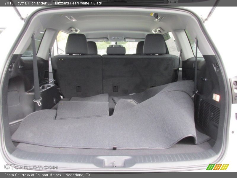 Blizzard Pearl White / Black 2015 Toyota Highlander LE