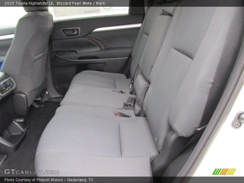 Blizzard Pearl White / Black 2015 Toyota Highlander LE