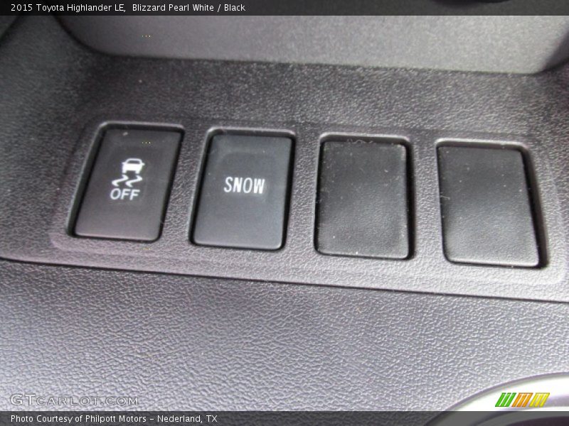 Blizzard Pearl White / Black 2015 Toyota Highlander LE
