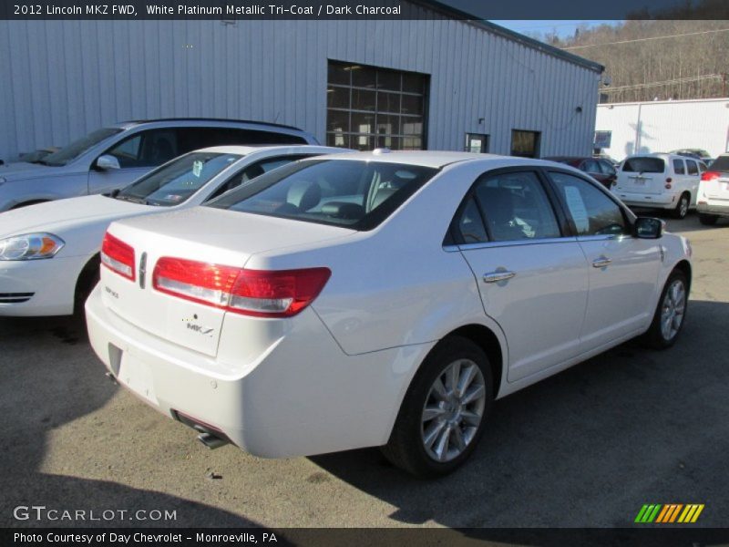 White Platinum Metallic Tri-Coat / Dark Charcoal 2012 Lincoln MKZ FWD