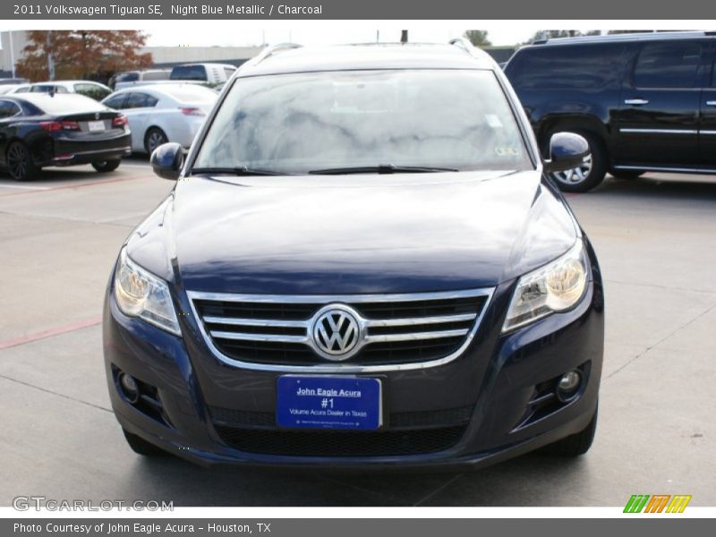Night Blue Metallic / Charcoal 2011 Volkswagen Tiguan SE