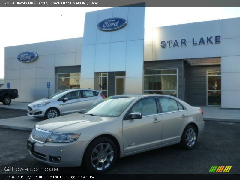 Smokestone Metallic / Sand 2009 Lincoln MKZ Sedan