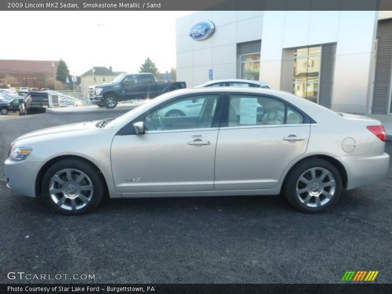 Smokestone Metallic / Sand 2009 Lincoln MKZ Sedan