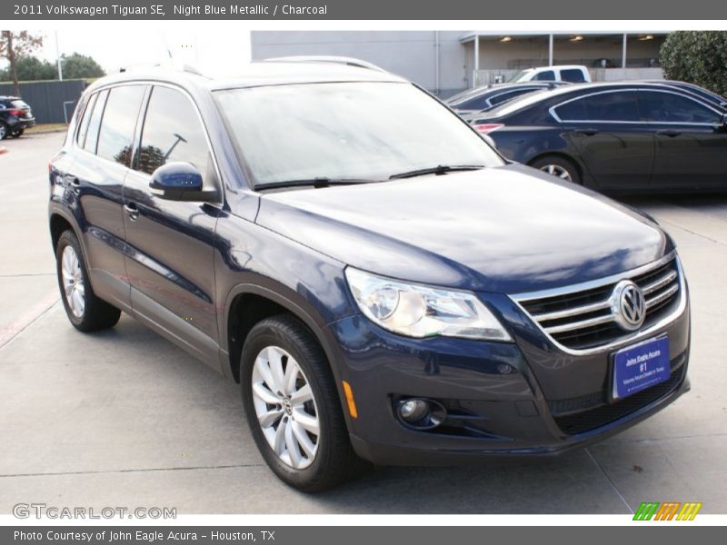 Night Blue Metallic / Charcoal 2011 Volkswagen Tiguan SE