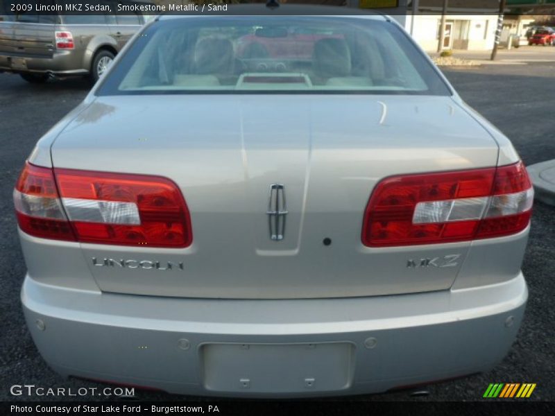 Smokestone Metallic / Sand 2009 Lincoln MKZ Sedan