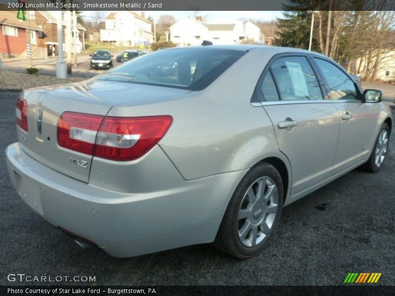 Smokestone Metallic / Sand 2009 Lincoln MKZ Sedan