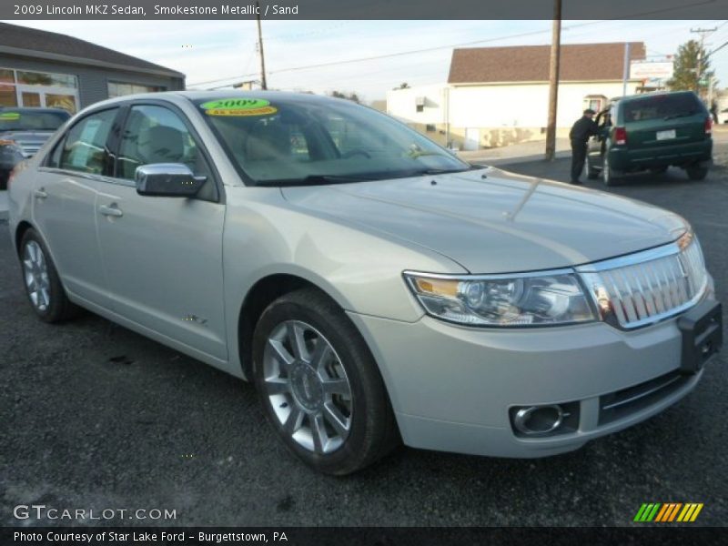 Smokestone Metallic / Sand 2009 Lincoln MKZ Sedan