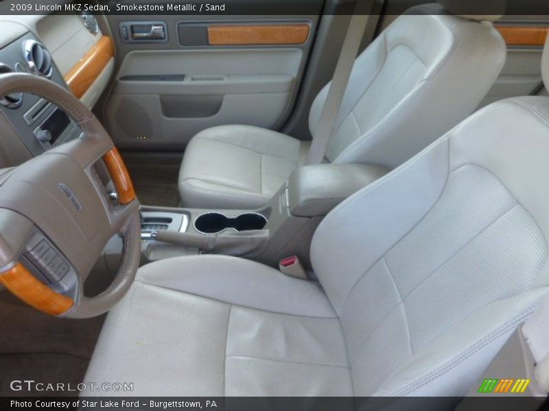 Smokestone Metallic / Sand 2009 Lincoln MKZ Sedan