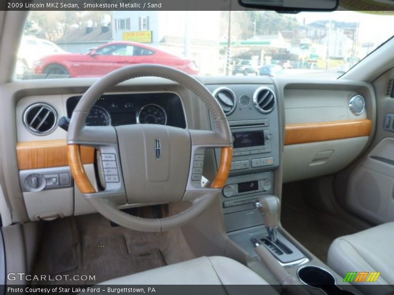 Smokestone Metallic / Sand 2009 Lincoln MKZ Sedan