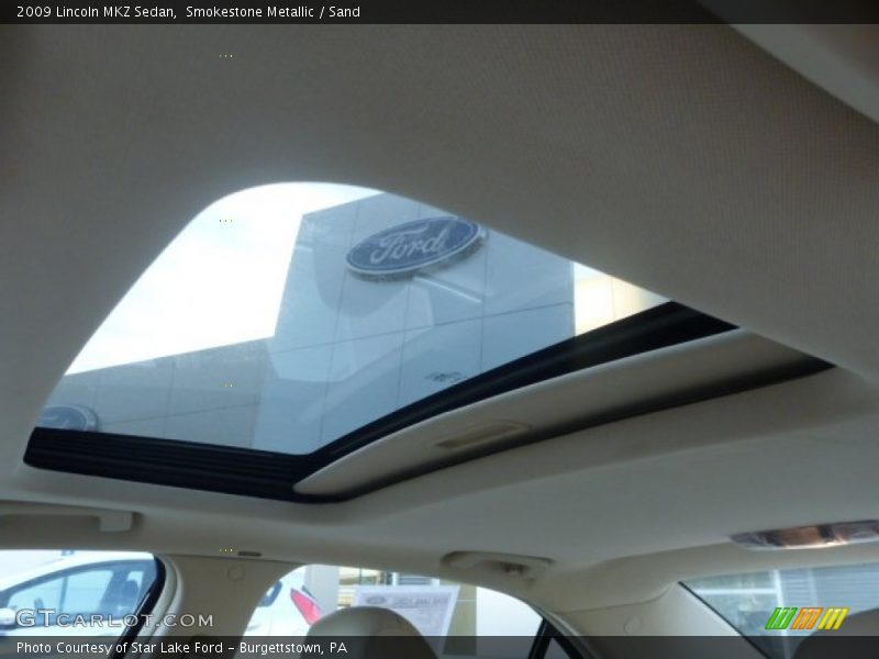 Smokestone Metallic / Sand 2009 Lincoln MKZ Sedan