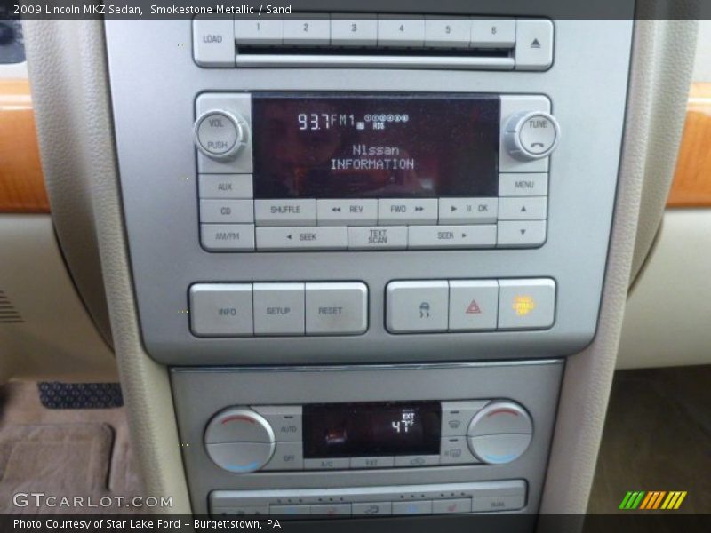 Smokestone Metallic / Sand 2009 Lincoln MKZ Sedan