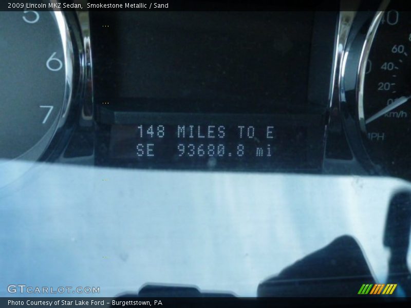 Smokestone Metallic / Sand 2009 Lincoln MKZ Sedan