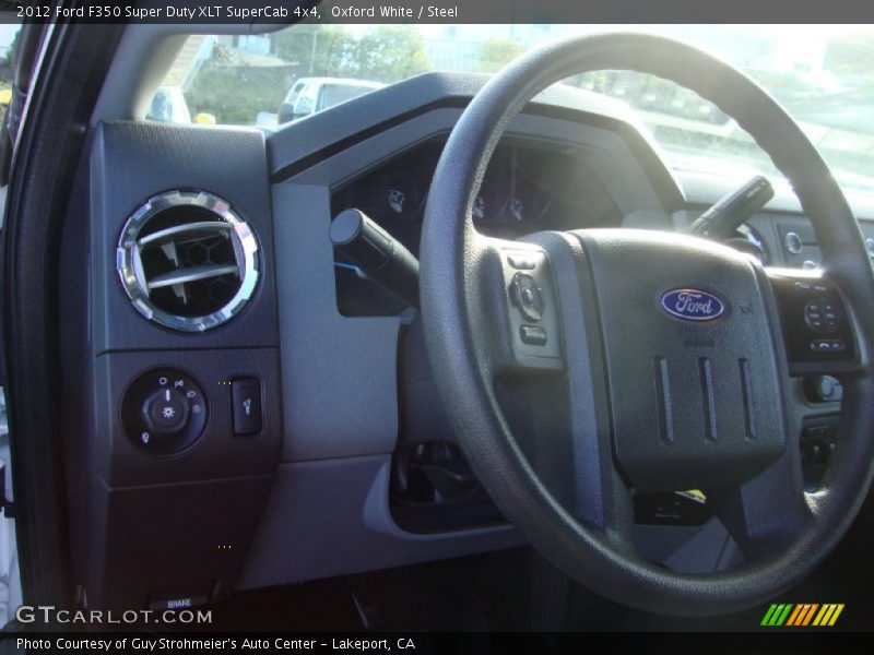Oxford White / Steel 2012 Ford F350 Super Duty XLT SuperCab 4x4