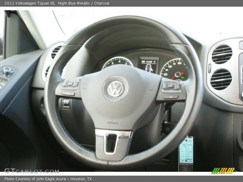 Night Blue Metallic / Charcoal 2011 Volkswagen Tiguan SE