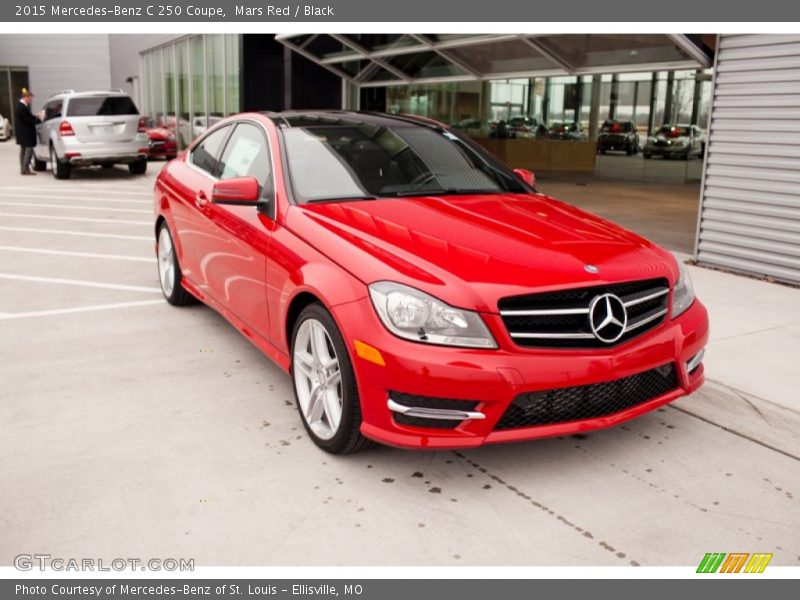 Mars Red / Black 2015 Mercedes-Benz C 250 Coupe