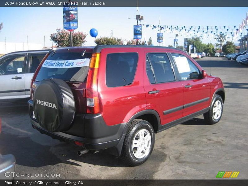 Chianti Red Pearl / Saddle 2004 Honda CR-V EX 4WD