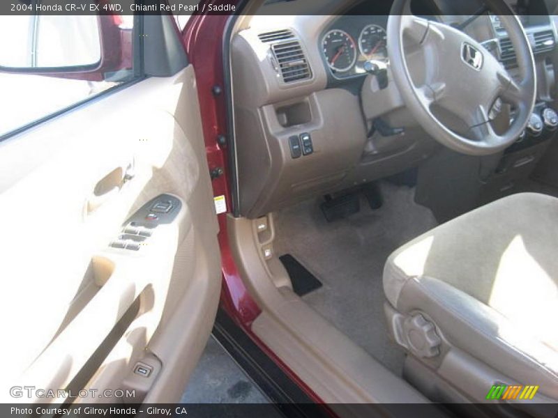Chianti Red Pearl / Saddle 2004 Honda CR-V EX 4WD