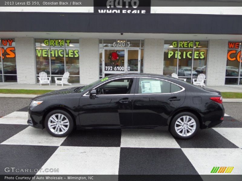 Obsidian Black / Black 2013 Lexus ES 350